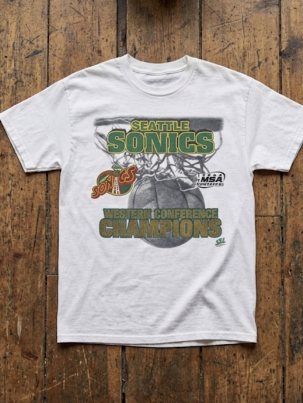 Seattle SuperSonics Vintage White Shirt Grail